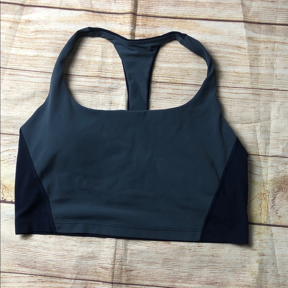 Athleta Transcend Scoop Longline Colorblock‎ Sports Bra